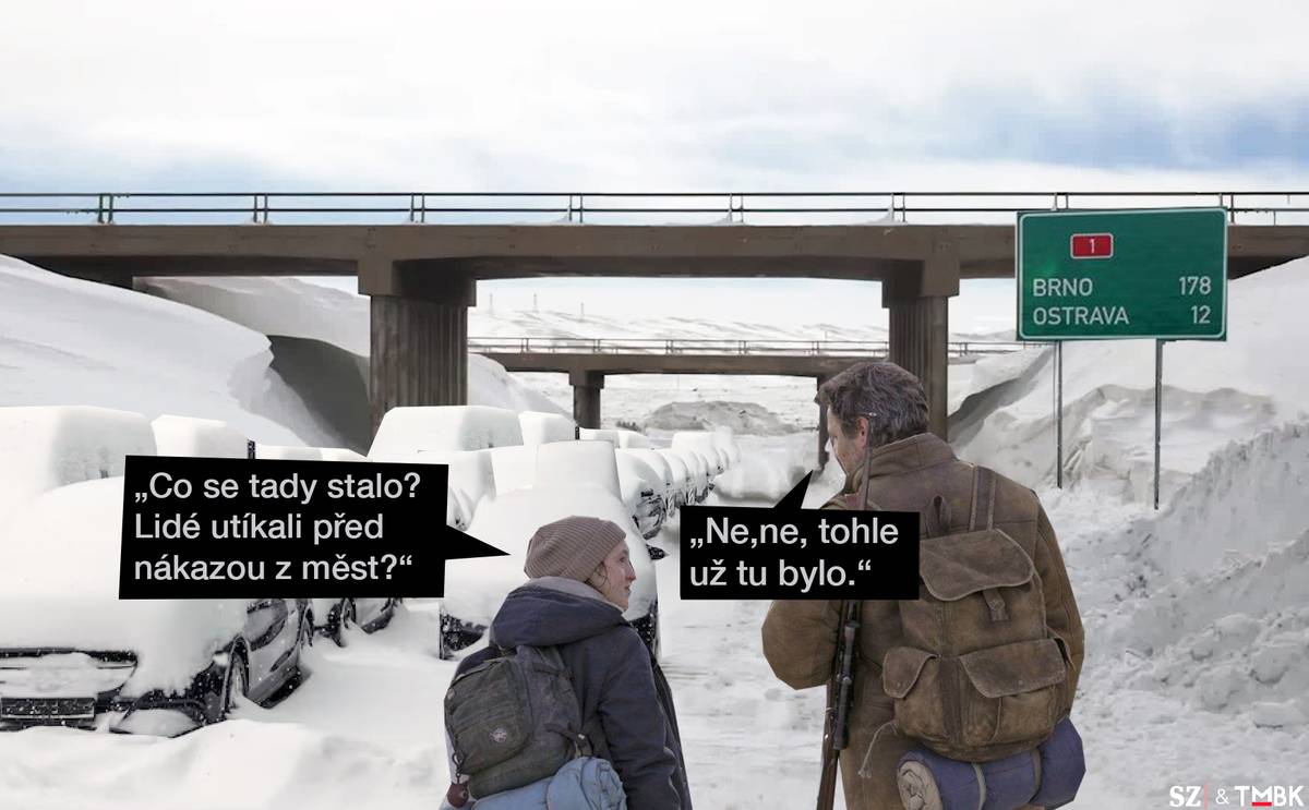 Máme konec března, rozpuk jara. Jenže počasí se rozhodlo, že s tím nesouhlasí, a poslalo na Česko sníh. A to bohužel znamená… apokalypsu. Další koláž populárního grafika pro SZ.