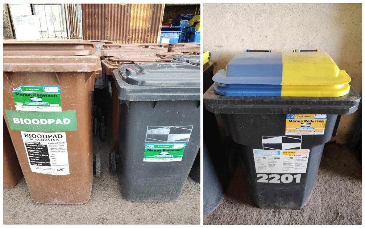 Žádáme občany, kteří mají na svém pozemku stále umístěné nádoby, pronajaté od společnosti Marius Pedersen a.s., viz přiložené foto, aby je v příštím týdnu přistavili ke svozu. Tyto nádoby již byly Technickými službami Litvínov s.r.o. nahrazeny novými a nebudou nadále vyváženy. Děkujeme za spolupráci.