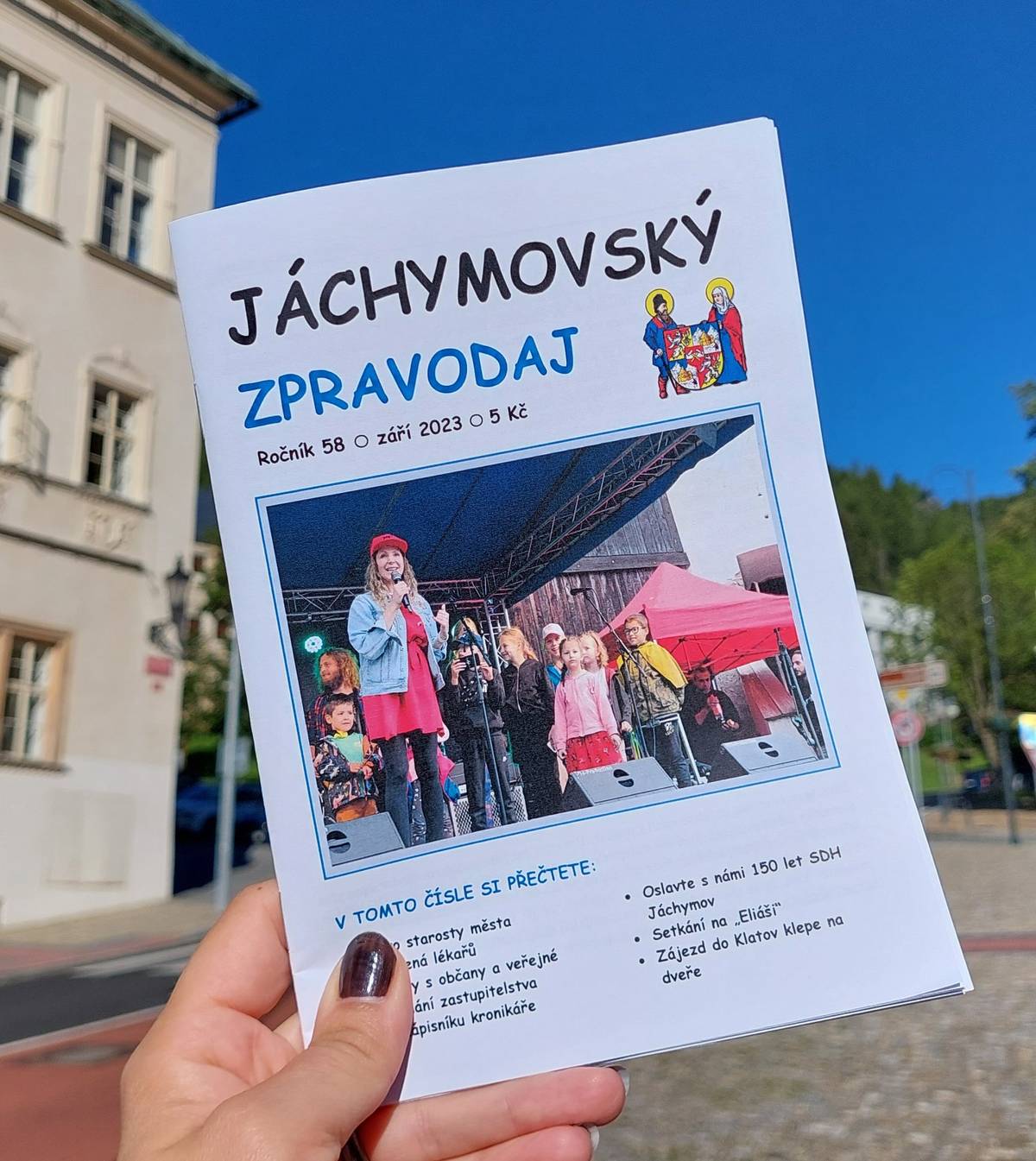 V zářijovém Zpravodaji si přečtete slovo starosty, článek ze Zápisníku kronikáře, o tom jaké byly Městské slavnosti či o oslavách 150 let od založení jáchymovských hasičů.