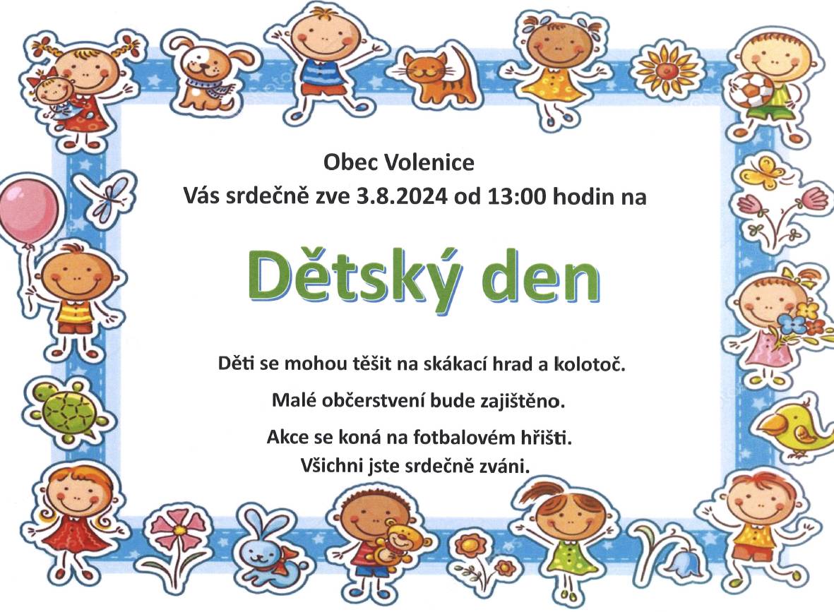 Pozvánka na dětský de