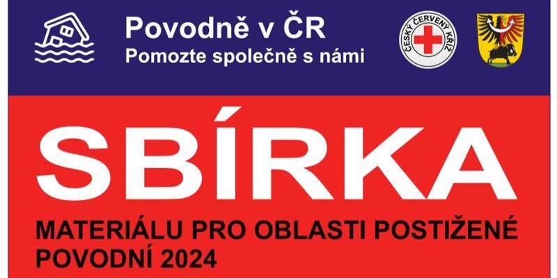 Materiální sbírka pro lidi postižené povodní proběhne 19. 9. od 12 do 17 hodin a 20. 9. od 12 do 17 hodin v hasičské zbrojnici Vrbí 257, Žamberk.