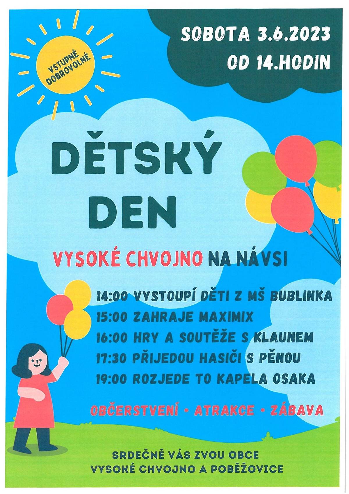 sobota 3. 6. 2023 od 14 hodin