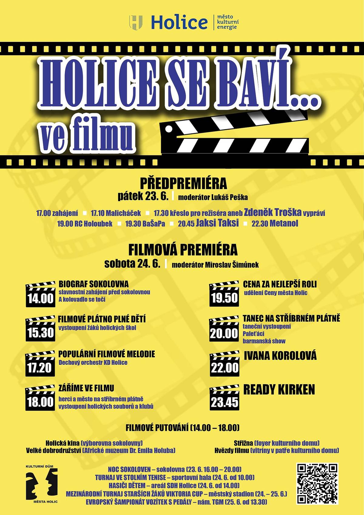 Holice se baví ve filmu.