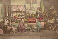 Dva japonští obchodníci (1868–1880). Getty Museum Collection. Autorství je připisováno Raimundovi Stillfriedovi z Ratenic nebo jeho učiteli Felicemu Beatovi.