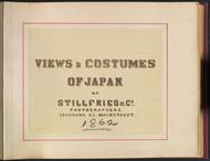Úvodní strana alba nesoucího název Japonské pohledy a kostýmy s vytištěným nápisem Stillfried & Co. Datum 1862 napsané rukou je v rozporu s datací, určenou odborníky: Metropolitní muzeum v New Yorku řadí toto dílo do sedmdesátých let 19. století.