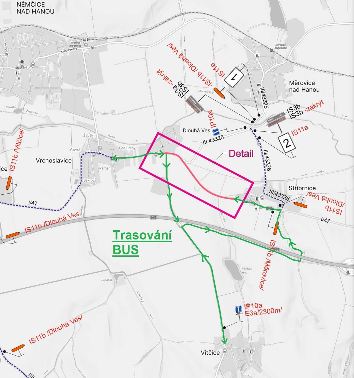 Oznamujeme občanům, že bude z důvodu rekonstrukce povrchů vozovky od 17. 6. 2024 do 25. 6. 2024 probíhat částečná uzavírka silnice I/47 a úplná uzavírka křižovatky III/43332 v obci Vrchoslavice, místní část Dlouhá Ves směr Stříbrnice. Více informací naleznete na webových stránkách města.