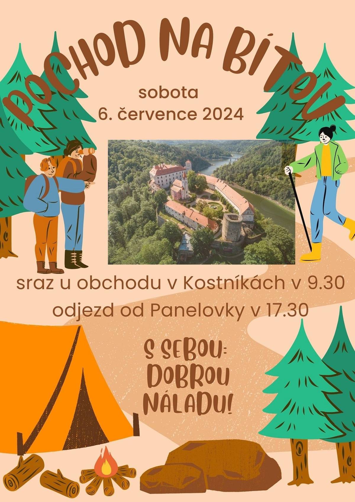 SDH Kostníky pořádá pochod na Bítov.