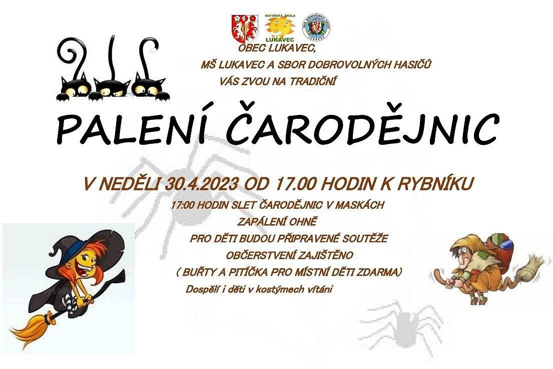 V NEDĚLI 30.4.2023 OD 17:00 HODIN U RYBNÍKU