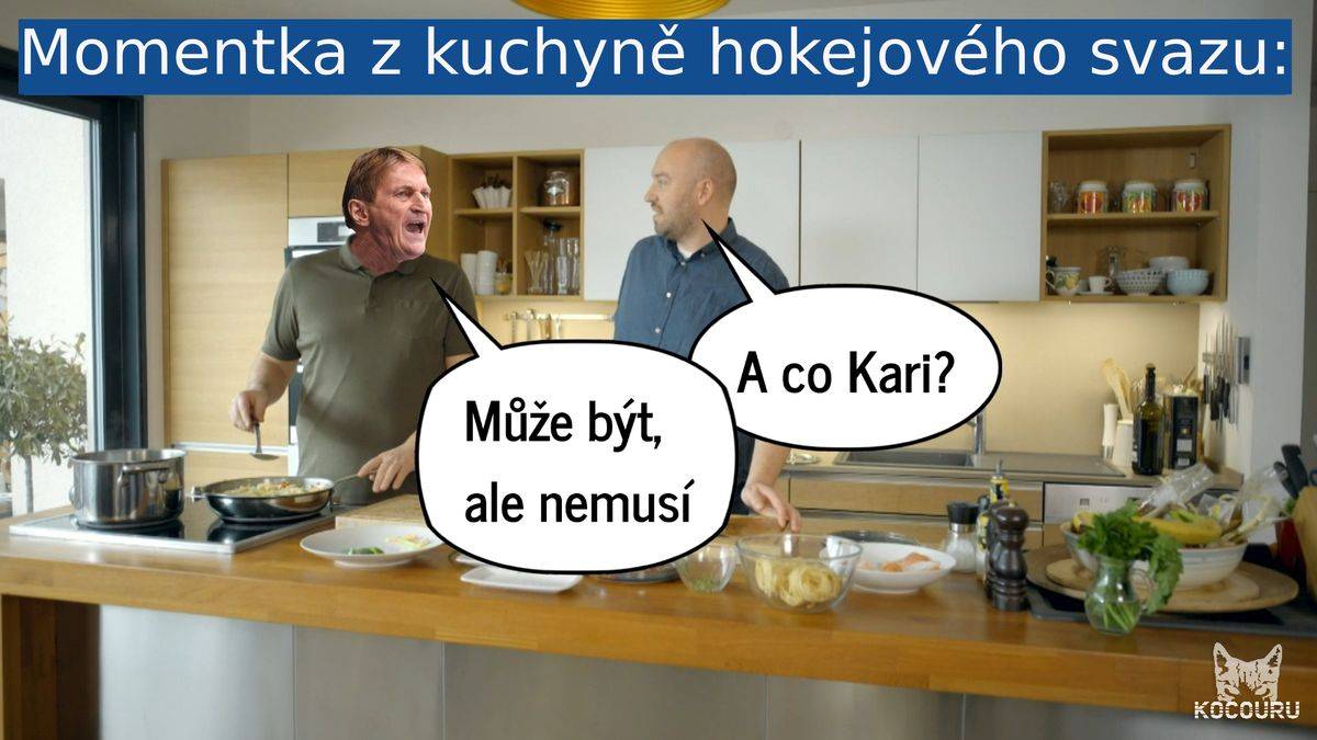 Momentka z kuchyně hokejového svazu