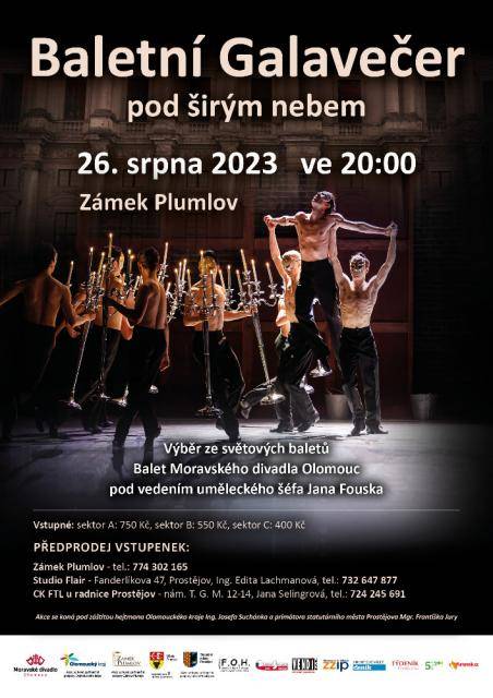 Plumlovský zámek připravuje na poslední srpnový víkend opravdu výjimečný program. Po 4 leté pauze se do kouzelné scenérie navrací unikátní projekt Baletní Galavečer pod širým nebem, na který si Vás  dovolujeme pozvat.
                              Číst dál...