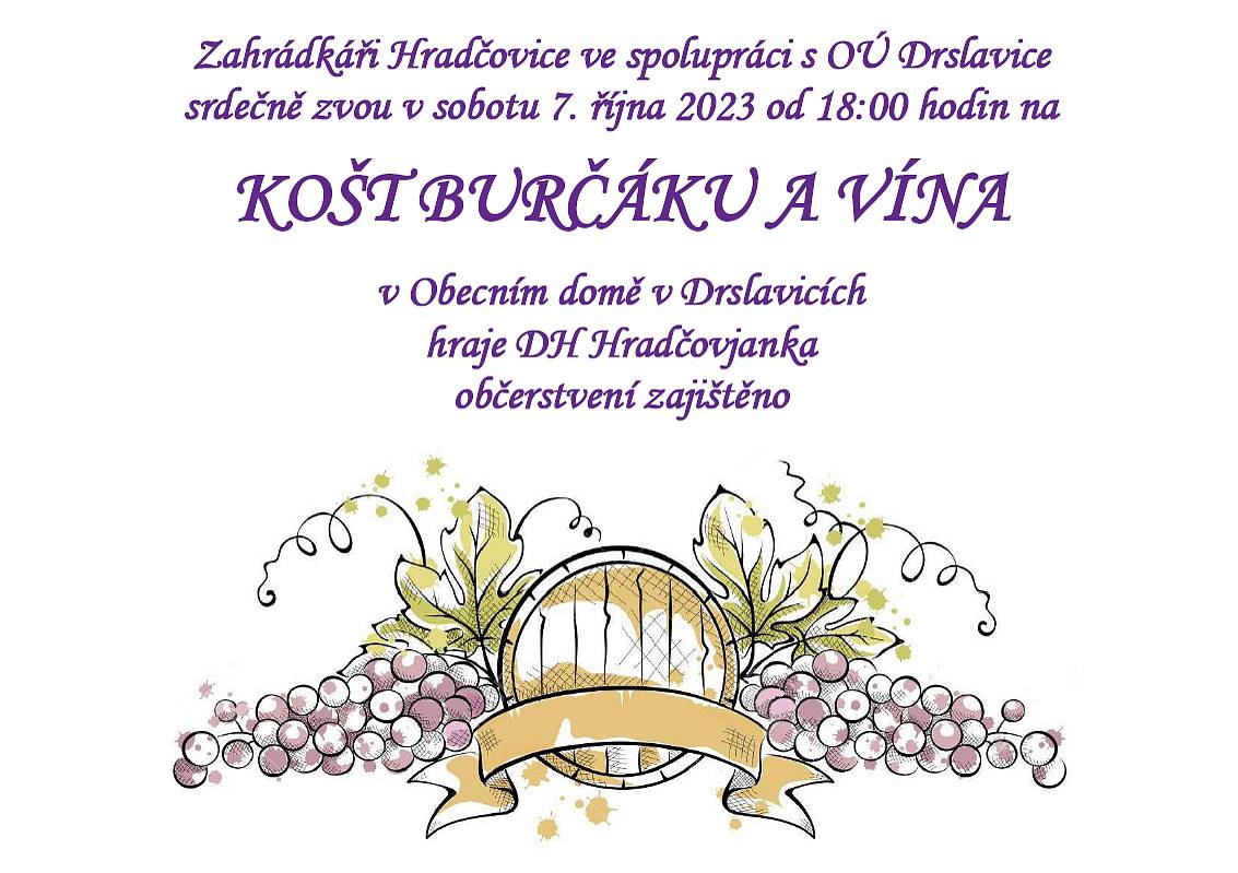 Zahrádkáři Hradčovice vás zvou.