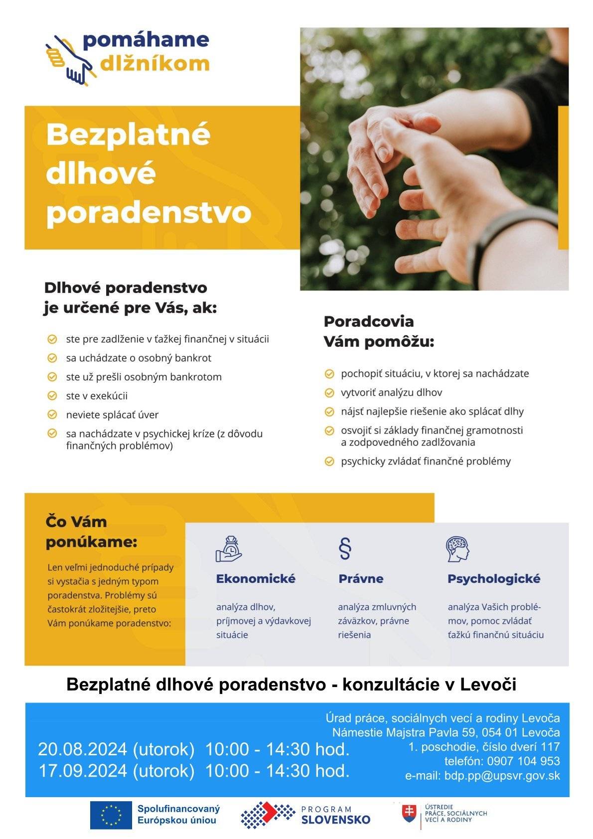 Dlhové poradenstvo.