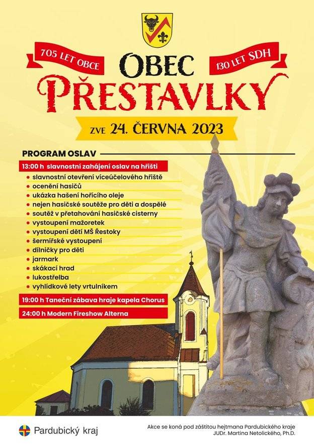 Vážení spoluobčané 
dovolte mi Vás co nejsrdečněji pozvat na významné oslavy  Sboru dobrovolných hasičů, kteří v letošním roce slaví 130 let a naše krásná obec 705 let od první písemné zmínky. Pozvěte své známé, rodiny a kamarády a přijďte si užít tento den spolu s námi. Těším se na setkání s vámi
 
starostka obce