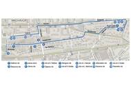 Vilová čtvrť leží mezi Korunní a Ruskou ulicí. Trasa procházky je dlouhá 2,9 kilometru.