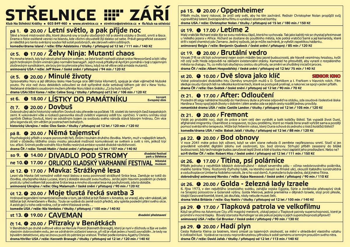 Program září 2023.