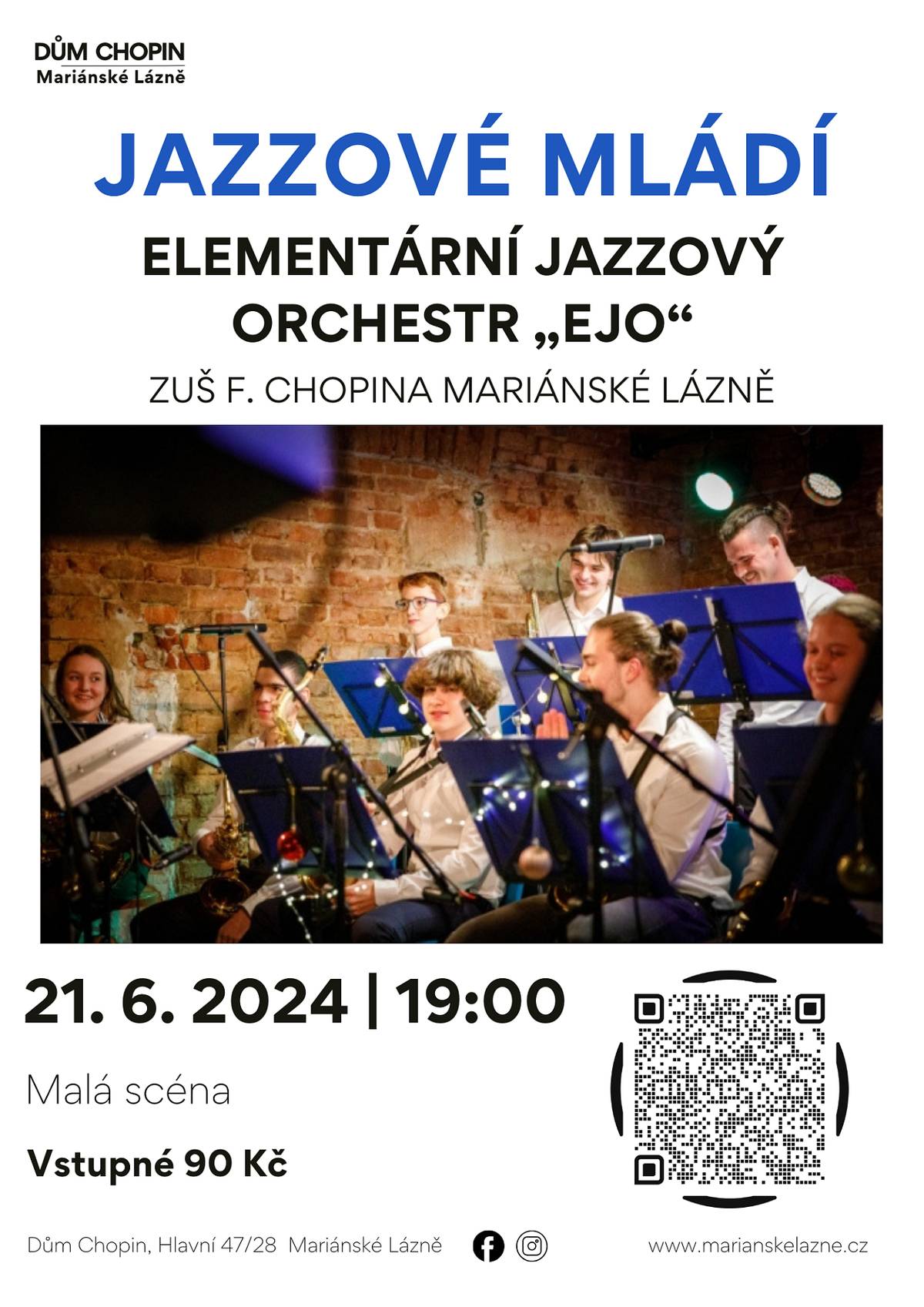 Zveme vás na koncert mladých muzikantů ze ZUŠ F.Chopina, kteří určitě překvapí svým talentem.