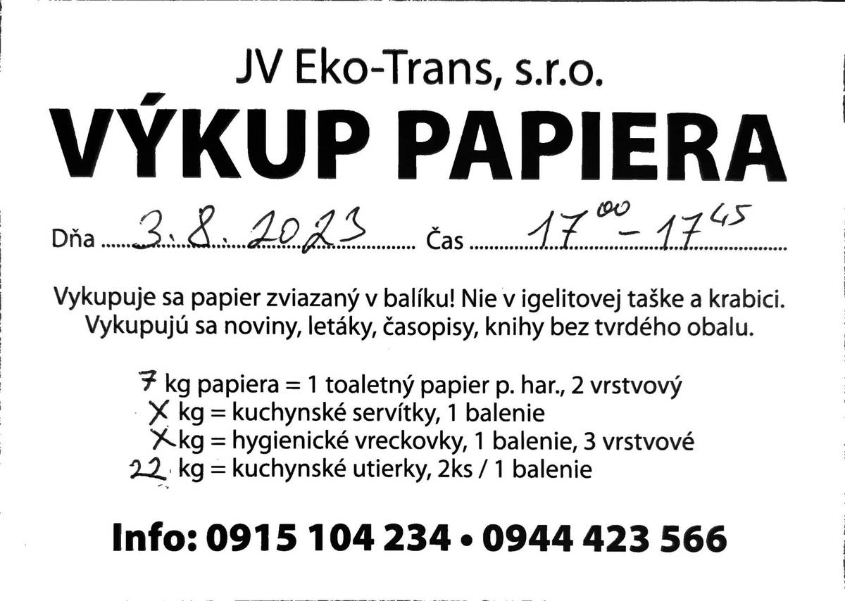 Výkup papiera