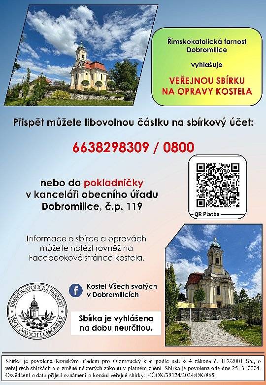 Přispět můžete libovolnou částku na účet 6638298309/0800.