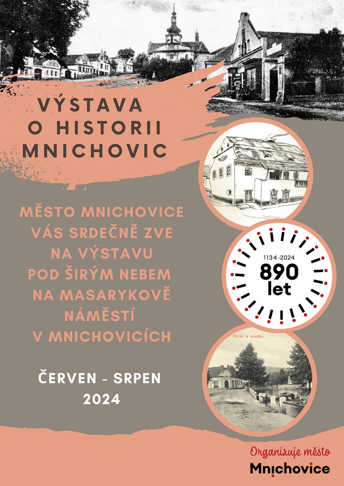 Město Mnichovice Vás srdečně zve na výstavu pod širým nebem na Masarykově náměstí v Mnichovicích.