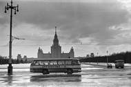 Moskva v zimě v 70. letech.