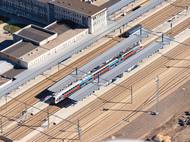 Nádraží v Berouně v době prvního koronavirového lockdownu