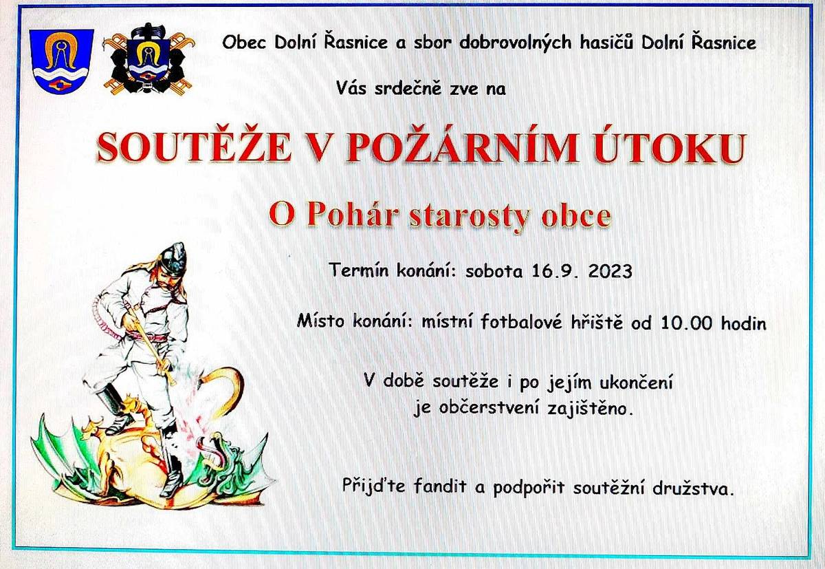 Termín konání: sobota 16.9. 2023  
 Místo konání: místní fotbalové hřiště od 10.00 hodin    
V době soutěže i po jejím ukončení je občerstvení zajištěno. 
Přijďte fandit a podpořit soutěžní družstva.