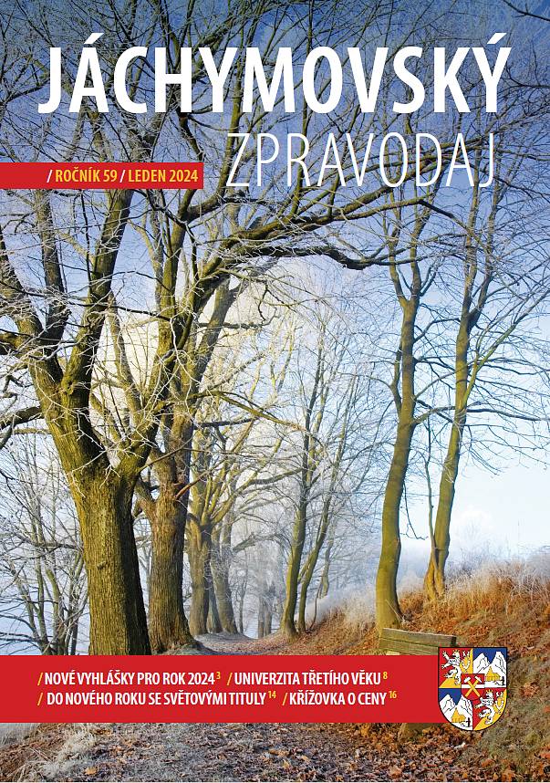 První Jáchymovský zpravodaj roku 2024 je nabitý novinkami, informacemi z města a kultury. Tištěný Jáchymovský zpravodaj bude nově zdarma, bez nutnosti předplácení a to do každé schránky.