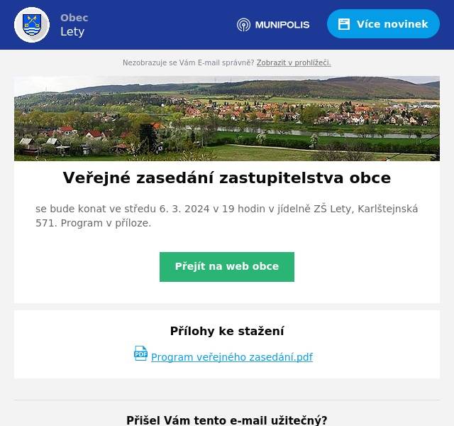 se bude konat ve středu 6. 3. 2024 v 19 hodin v jídelně ZŠ Lety, Karlštejnská 571. Program v příloze.