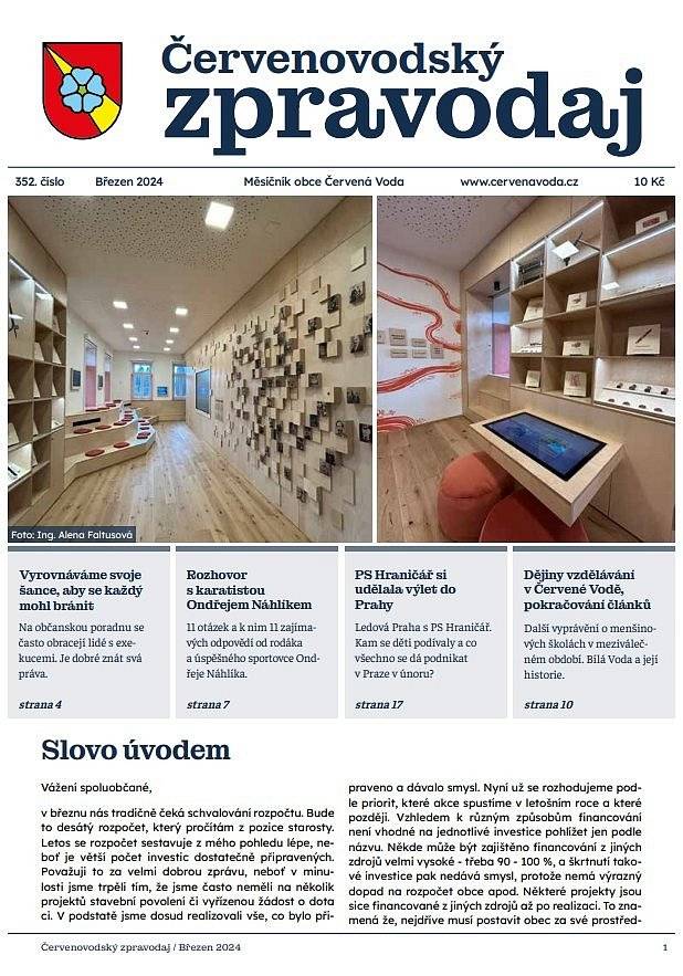 Zpravodaj lze zakoupit v místních prodejnách, nebo si jej můžete stáhnout: https://www.cervenavoda.cz/cerveno.../zpravodaje-ke-stahnuti
