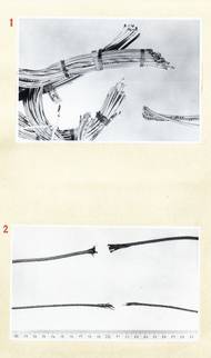 … a potrhaných částí trosek letadla…