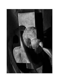 Jiří Thýn: Prostorová morfologie No.A_B0A6951, (zdroj: Hana Wichterlová, Kompozice, 1929), 2021, černobílá fotografie, 100x140 cm.