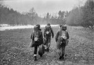 Rumunský Banát na silvestra roku 1994. Snímek Milana Louckého z jeho archivu (barevný negativ 35 mm).