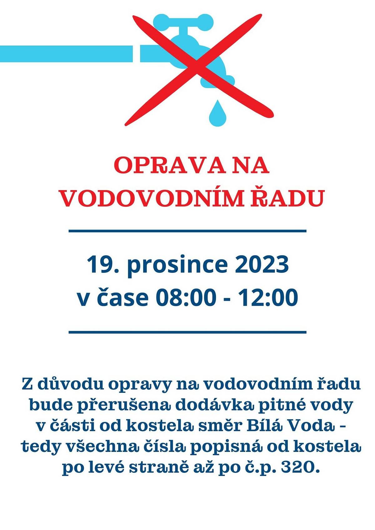 Dne 19. prosince od 8 -12 hodin.