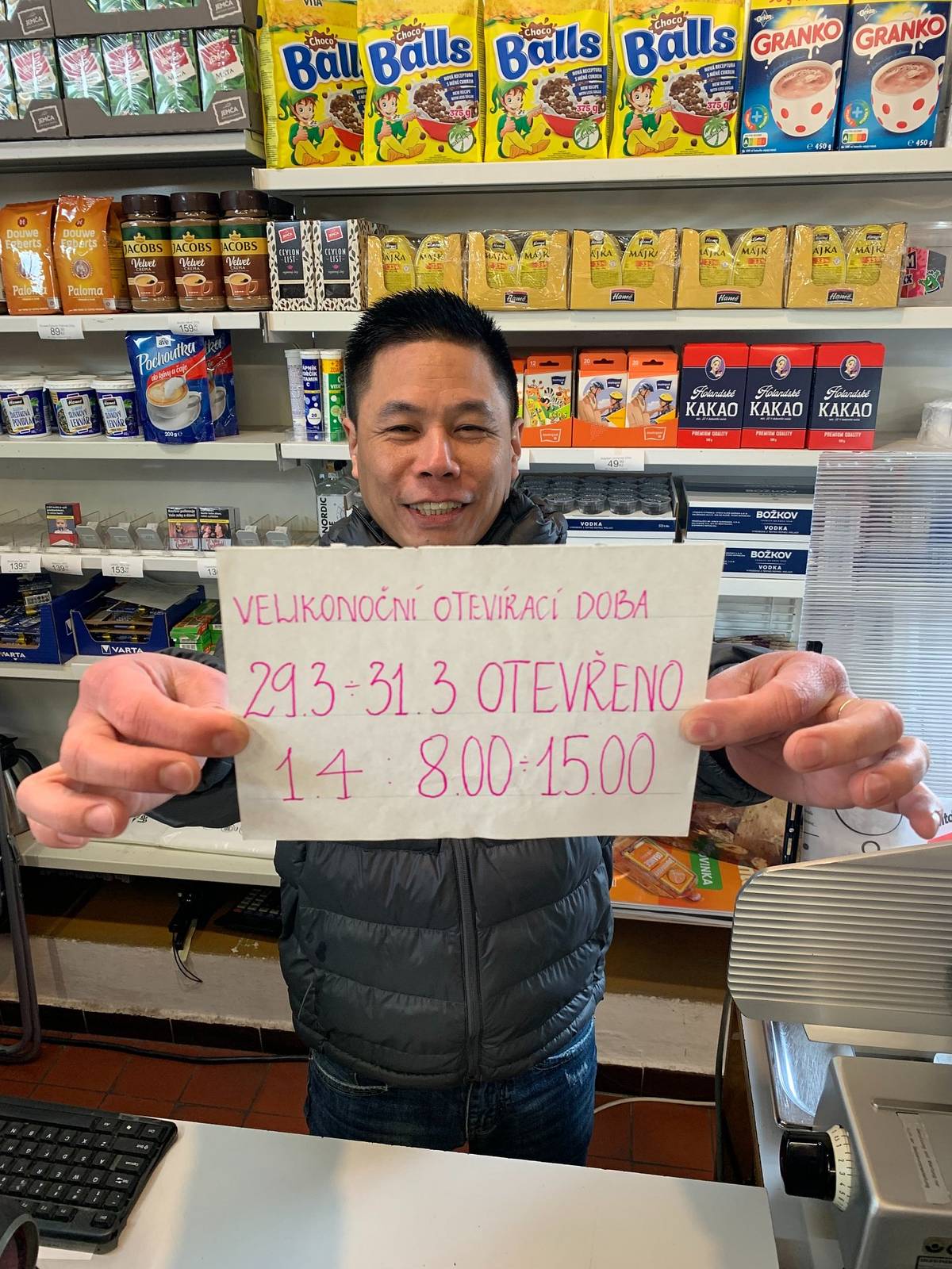 Vážení občané, milí přátelé 😊
Dung z libňatovské prodejny Vás informuje o otevírací době v nejbližším období. Přijďte si nakoupit! 😊
Mějte krásné dny 😊
Jarda Pich, starosta