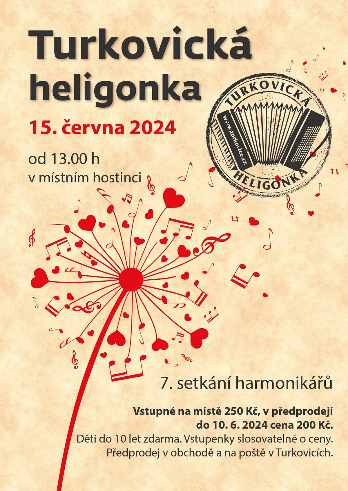 V sobotu 15. června od 13 hodin se koná již po sedmé Turkovická heligonka.