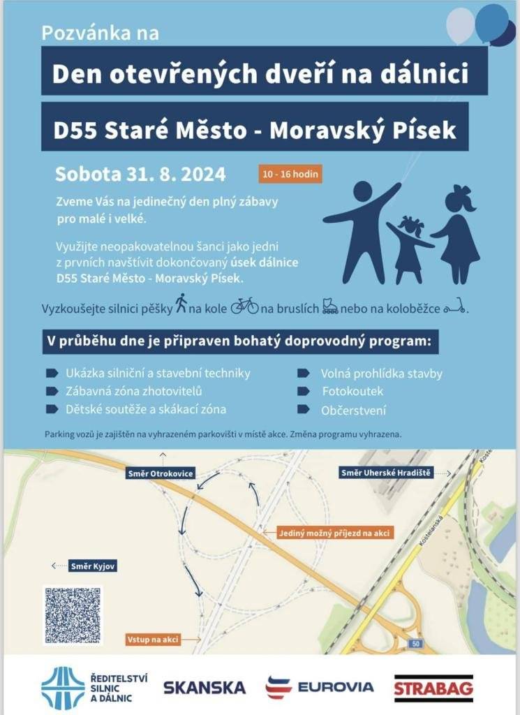 Den otevřených dveří na dálnici D 55