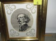 Max Švabinský: Portrét malíře Josefa Mánesa, originální dřevoryt.