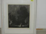 Max Švabinský: Noc, velká mezzotinta.