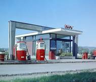 Nová pumpa Áfor na konci 60. let.