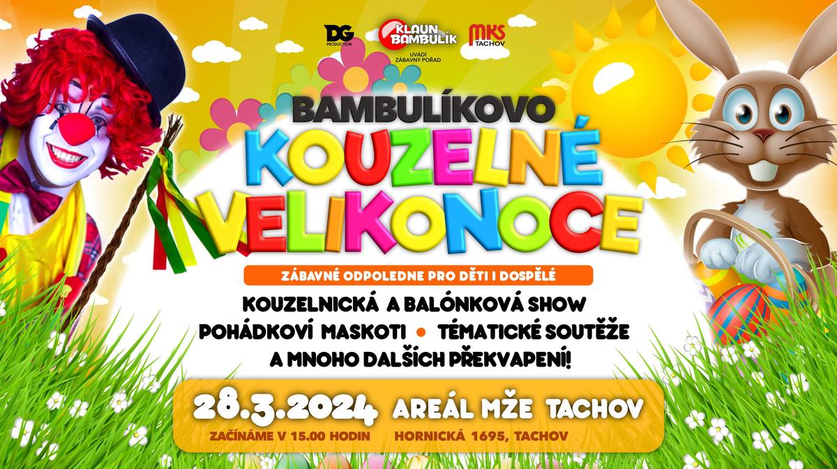 Představení, Společenský areál Mže, Hornická, 34701 Tachov, čtvrtek 28. 3. 2024 od 15.00. Představení pro děti