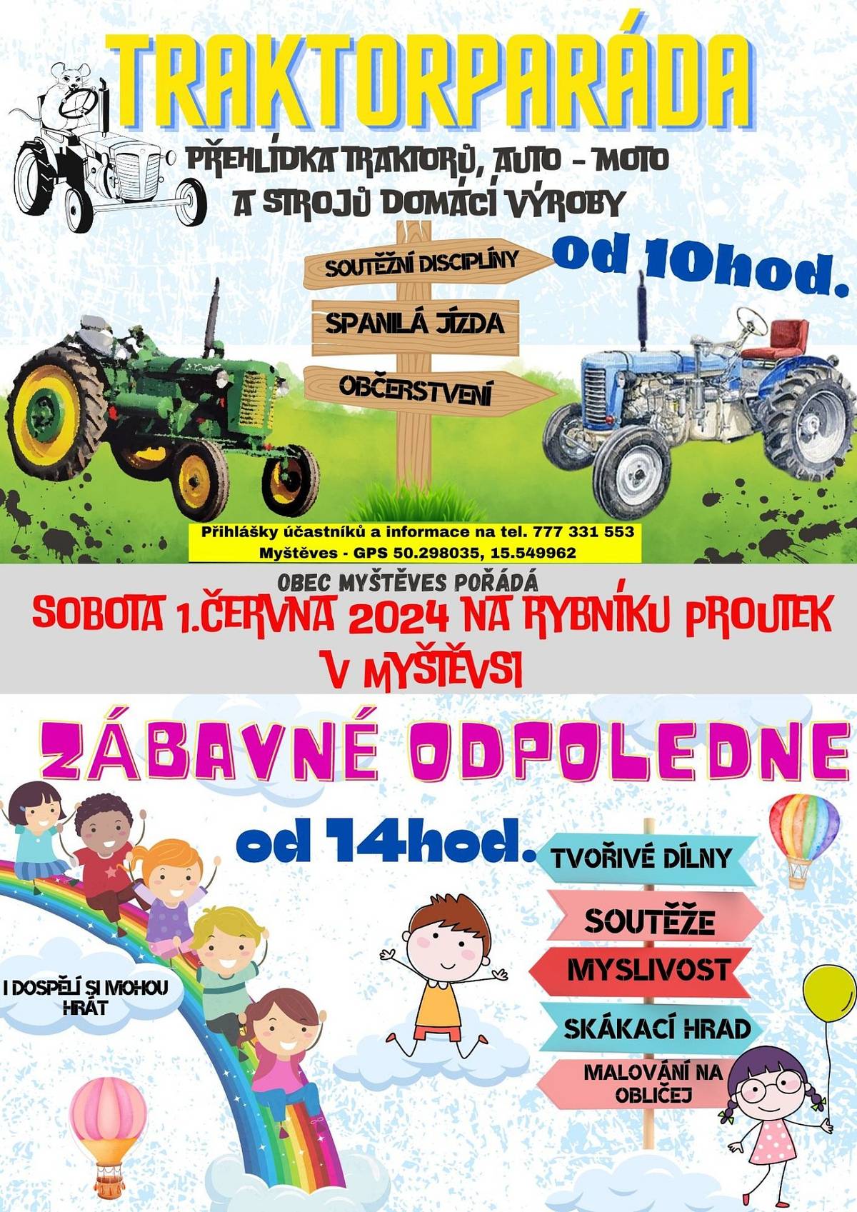 1.6.2024 od 10.00 na rybníku Proutek