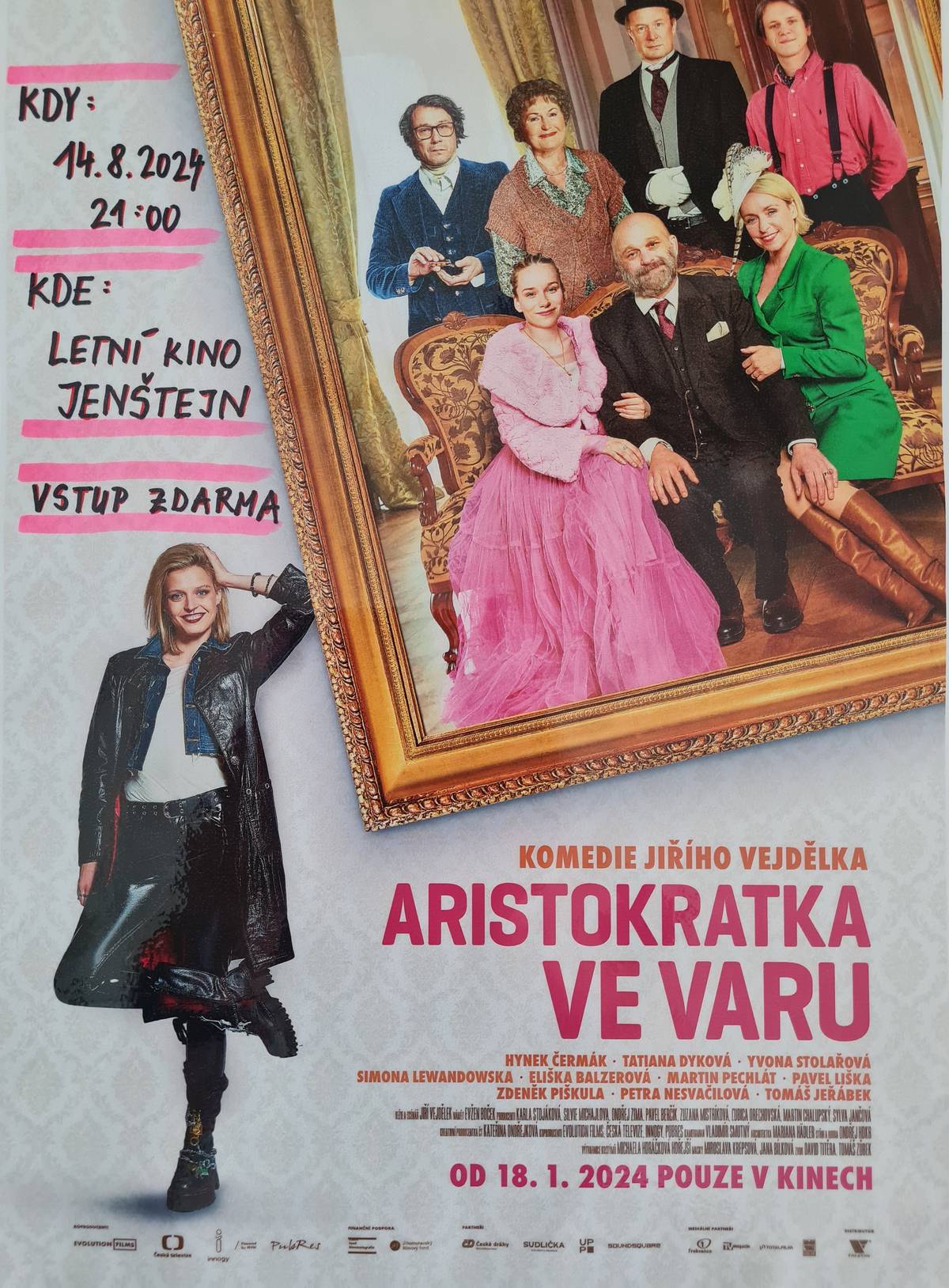 Sledujte aktuální informace.
V případě nepříznivého počasí bude promítání zrušeno.