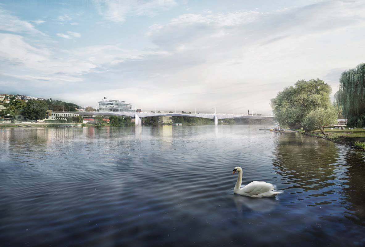 Vizualizace Dvoreckého mostu.