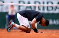 Po skoro čtyřhodinovém duelu si vítěz osmnácti turnajů na okruhu ATP a někdejší pátý hráč světa klekl na zem a opřel hlavu o antuku. Fanoušci jej z kurtu vyprovázeli potleskem ve stoje a dokonce mu zazpívali francouzskou hymnu.