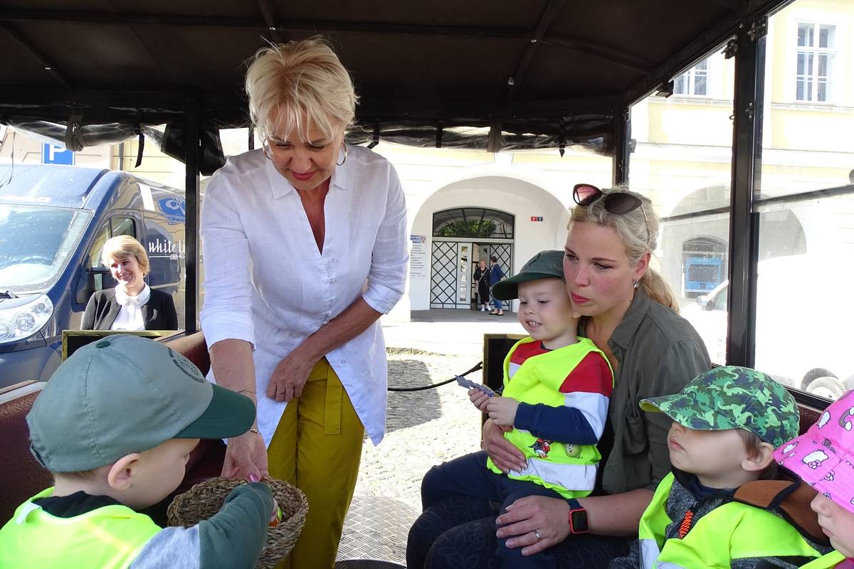 Centrum Srdíčko, příspěvková organizace města, přichystalo pro své nejmenší vyhlídkovou projížďku výletním vláčkem. Děti, rozdělené do dvou skupin, si projely Litoměřice i blízké okolí a prohlédly si místa, na které třeba při procházkách s rodiči dosud nenarazily. Nechyběla ani zastávka před radnicí, kde zhruba šesti desítkám malých výletníků daly drobné dárky pracovnice odboru sociálních věcí a zdravotnictví městského úřadu.
{gallery}02023/srdicko_vlacek_masinka{/gallery}