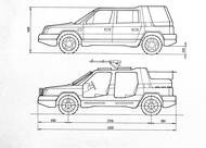 Alternativně však Václav Král navrhl i auto s motorem vpředu otočeném o 180 stupňů. Otevřenou verzi Safari by mohli dobře využít i ozbrojení strážci přírodních parků.