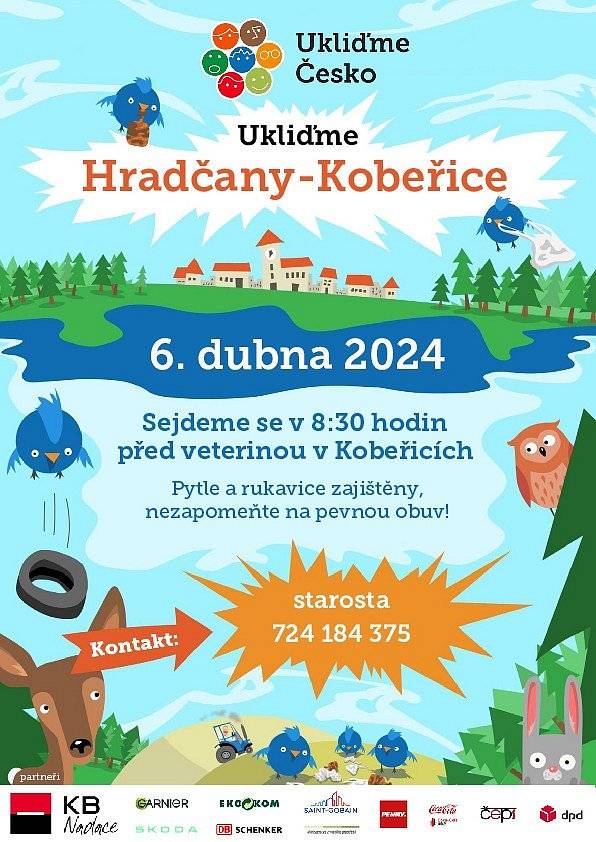 Přijďte nám prosím pomoci v úklidu naší obce a jejího okolí.