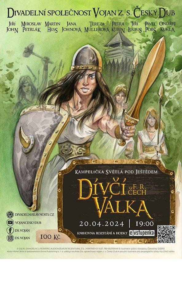 Vstupenky na chystané představení Dívčí válka je možné zakoupit v knihovně Rozstání a Hodky nebo online na portálu E-vstupenka.
https://evstupenka.cz/akce/36181-divci-valka
ukázka z představení