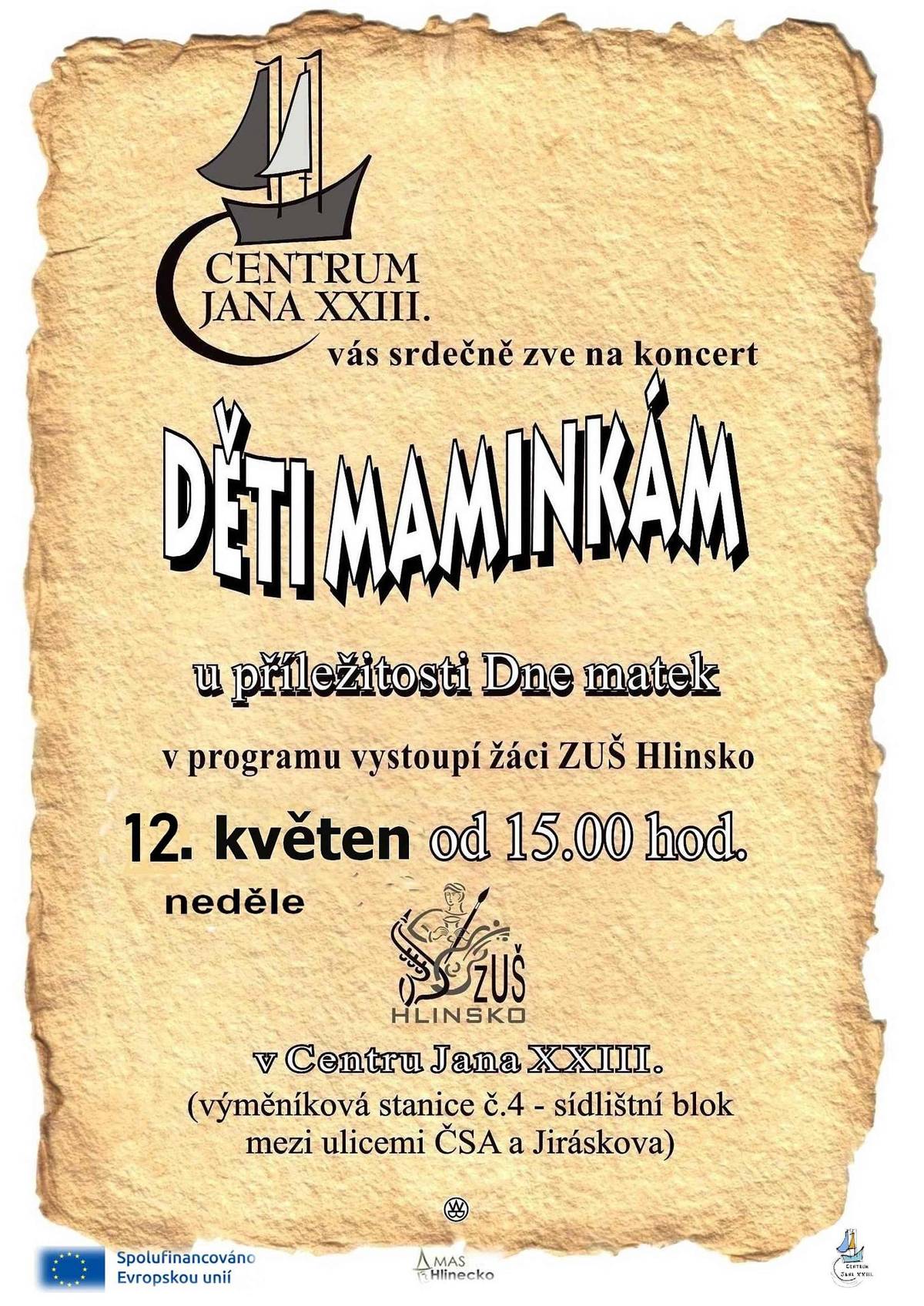 KINO V MFC
Úterý 7. května od 13.30 h
Matka v trapu – Bio Senior
Sylvie má lásku, rodinu, manželství, dobrou práci. Je pracovitá a zodpovědná. Sylvie všechno zvládne. Proto na ni ostatní spoléhají. Jenže… Najednou má pocit, že se jí život hroutí pod rukama a už to prostě nedává. Má chuť od všeho utéct, získat oddechový čas, aby promyslela, jak dát věci zase do pořádku. Ale kam se dá ukrýt? Kde najít kamarádku, která by jí uvařila meduňkový čaj, poslouchala a na nic se neptala? Je to šťastná náhoda nebo osud, že Sylvie v téhle chvíli potkává Annu? Anna je na první pohled tvrdá ženská, kterou nic neporazí. Ale taky potřebuje kamarádku. Jenom to ještě neví. A pak je tu Sylviina máma Regina, která má vždy připravenou nějakou kritickou poznámku, zvláště co se týká Sylviina manžela Tomáše. Podle ní není ani vhodný manžel pro Sylvii, ani vhodný otec pro Sylviiny děti. A jako zeť je… naprosto nesnesitelný. Něco vám to připomíná? Skorokomedie Matka v trapu o rodině, lásce a přátelství je možná taky o vás! Režie: Hana Hendrychová. Hrají. Petra Hřebíčková, Lenka Vlasáková, Jana Švandová, Jaroslav Plesl a jiní.
Komedie ČR, 95 minut, mládeži do 12 let nevhodné, vstupné 80 Kč
 
Úterý 7. května od 19 h
Maria Montessori
Montessori metoda je způsob výuky, při kterém je respektována zejména osobnost dítěte, a není založena na memorování žáků. Životopisné drama Maria Montessori ukazuje příběh zakladatelky této metody, která navzdory všem nesnázím své doby pomáhala právě těm dětem, na které společnost zanevřela. Režie: Léa Todorov. Hrají: Jasmine Trinca, Raffaele Esposito, Agathe Bonitzer a jiní.
Životopisné drama Francie/Itálie, české titulky, 100 minut, mládeži přístupno, vstupné 140 Kč
 
Čtvrtek 9. května od 19 h
Super žena
Celovečerní hraný film z prostředí dnešních třicátníků. Hlavní protagonistka. svobodná bezdětná třicátnice,  nenaplňuje očekávání okolí, když netouží po závratné kariéře ani založení rodiny. Bojuje s každodenními tlaky tak dlouho, dokud nátlaku nepodlehne a nerozhodne se být perfektní Superženou ve všech ohledech tak, jak to společnost vyžaduje. Režie: Eva Toulová. Hrají: Eva Toulová, Matouš Ruml, Natálie Grossová, Jitka Sedláčková, Igor Bareš, Olga Lounová a jiní.
Romantická komedie ČR, 85 minut, mládeži do 12 let nevhodné, vstupné 120 Kč
 
 
MULTIFUNKČNÍ CENTRUM
Pátek 10. května od 17.30 h
Vystoupení folklorního souboru VYSOČÁNEK
Pořádá Dům děti a mládeže Hlinsko.
Vstupné dobrovolné.
 
 
MULTIFUNKČNÍ CENTRUM - FOYER
do 7. října
Grafici z Poličky
Výstava prací v oboru Grafika v marketingu.
Výstavu je možné navštívit během konání kulturních akcí.
 
 
MĚSTSKÁ GALERIE
do 12. května
Martin Šmíd
Velkoformátové kresby
Autor je dlouholetý pedagog v oboru designu a umění na Vysočině a v Pardubickém Kraji. Výstava je souborem jeho prací za posledních šest let. Inspirací je nejčastěji krajina Vysočiny a okolí města Polička, kam autor uniká před městem do svého ateliéru v obci Radiměř. Tématem jsou převážně určité výseče z krajiny, netradiční zátiší a nejčastěji je předlohou vlastní zahrada.
Otevírací doba: Út – Pá 9 – 12, 13 – 16 h; So, Ne, svátky 13 – 16 h
 
 
MUZEUM V PŘÍRODĚ VYSOČINA – BETLÉM
do 2. června 
V lese
Tradiční výstava připravená ve spolupráci se ZUŠ Hlinsko.
 
 
MUZEUM V PŘÍRODĚ VYSOČINA – VESELÝ KOPEC
Sobota 11. května od 9 do 16 h
Loutky míří na Veselý Kopec
Program připravený ve spolupráci s Muzeem loutkářských kultur Chrudim přinese loutková představení, hravé dílničky a radost malým i velkým návštěvníkům.
 
do 31. října
Půlstoletí s vámi
Výstava ve statku z Mokré Lhoty přibližující padesátiletou historii muzea.
 
do 31. října
Příběhy z depozitáře
Výstava ve statku z Mokré Lhoty předst