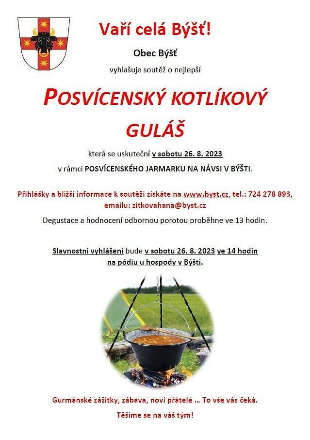 Posvícenský kotlíkový guláš - 26. 8. 2023